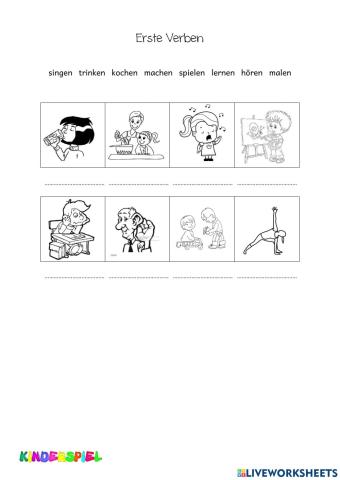 Erste Verben