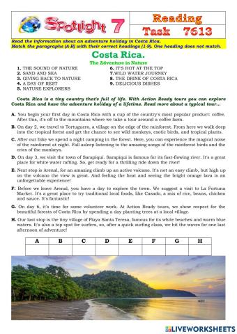 Spotlight 7 Task 7613