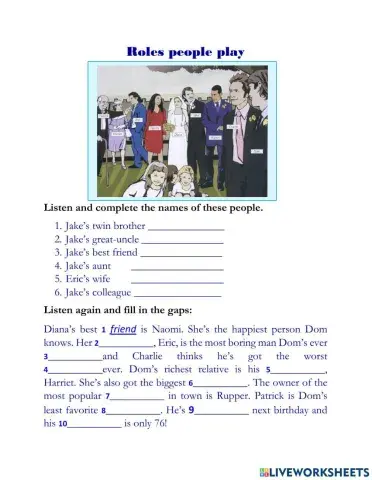 Family relationships - B1