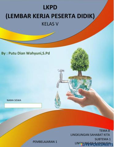 Lkpd kelas v tema 8 subtema 1 pembelajaran 1