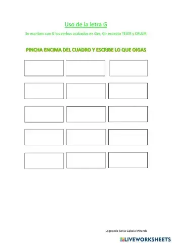 Verbos acabados en -ger, -gir