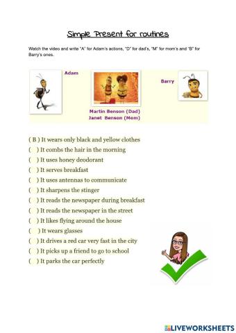 Bee - Simple Present