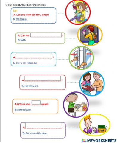 Asking for permission