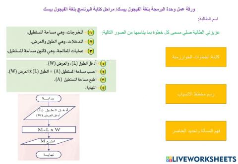 مراحل بناء البرامج بلغة الفيجول بيسك