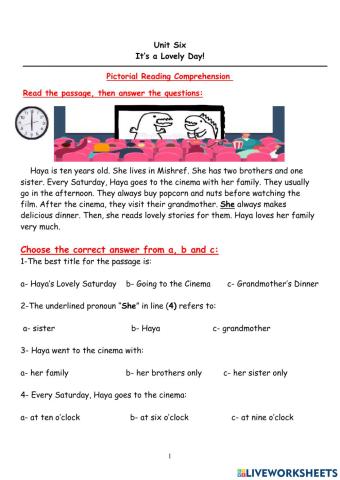 Reading comprehension