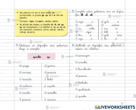 Língua portuguesa 5º ano