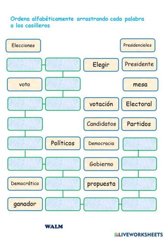 Ordenar alfabéticamente