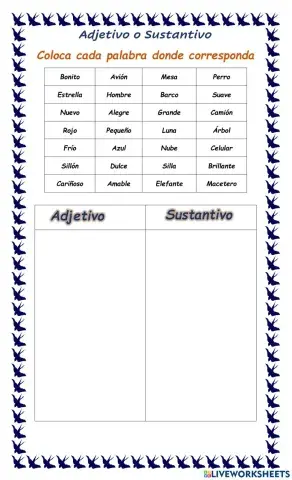 Sustantivo y Adjetivo