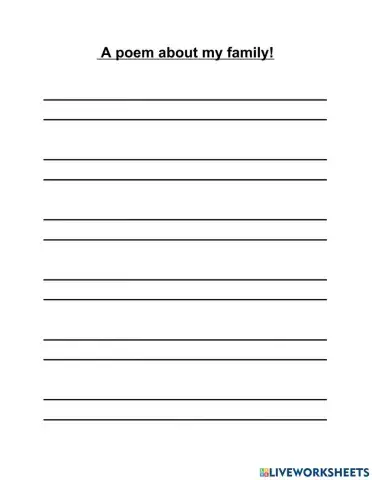 Possessive Apostrophe Family Poem