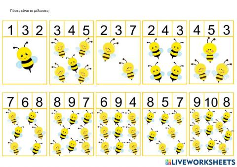 Πόσες είναι οι μέλισσες-