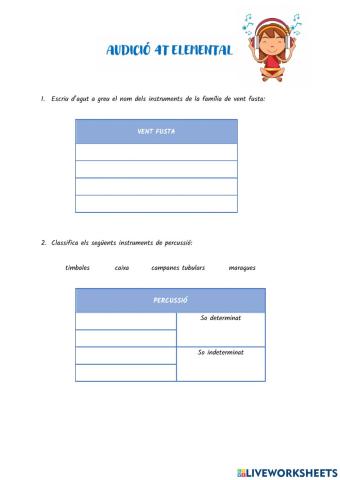 Audició 4t elemental-2n quadrimestre