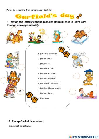 Garfield's routine