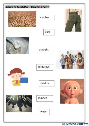 Reading - Bridge to Terabithia (Chapter 3.2)