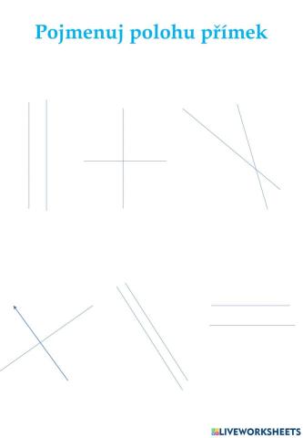 Geometrie- poloha přímek