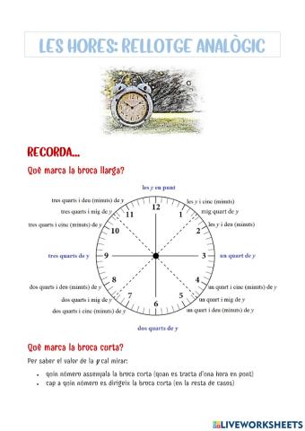 Rellotge analògic 1