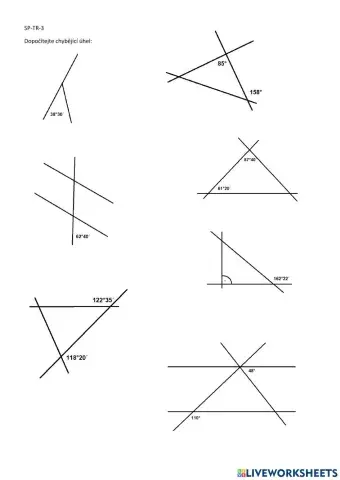 Vnitřní a vnější úhly v trojúhelníku