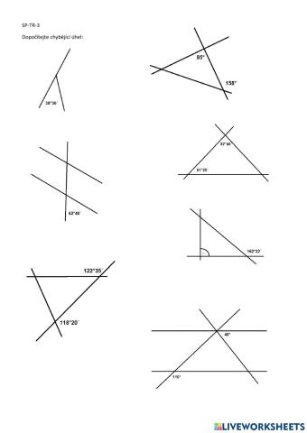 Vnitřní a vnější úhly v trojúhelníku