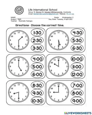 Let's read the clock