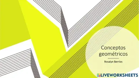 Vocacbulario matemáticos y tipos de rectas