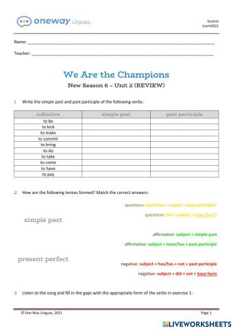 We Are the Champions