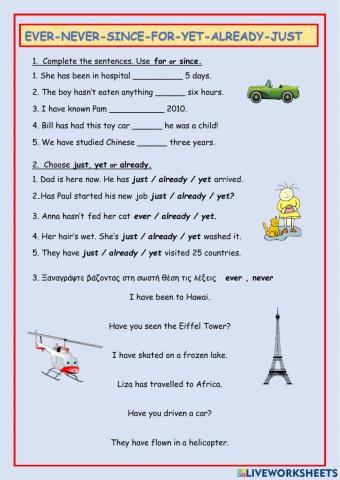 Ever-never-since-for-yet-already