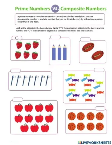 Prime vs composite numbers