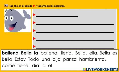 Bella la ballena: Construye