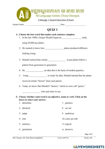 Quiz 1