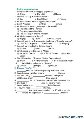 Geographical outlook (O. Karpiuk)