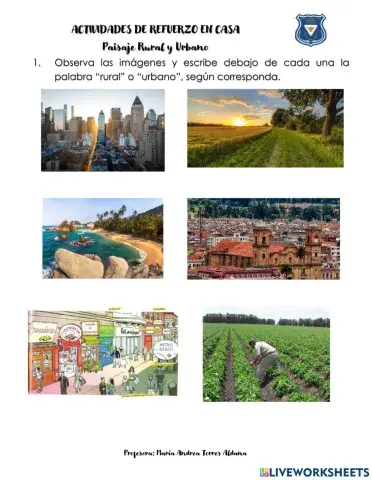 Paisaje rural y urbano