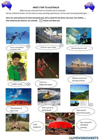 Mike's trip to Australia