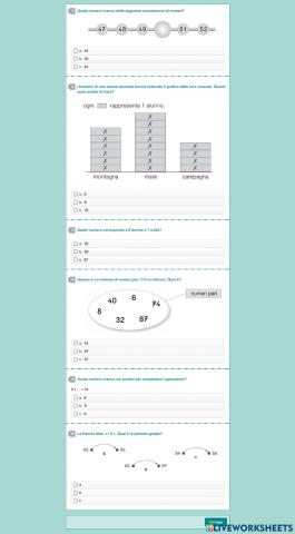 Esercizi tipo invalsi