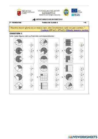 Repaso de fracciones (ejercicio 1)