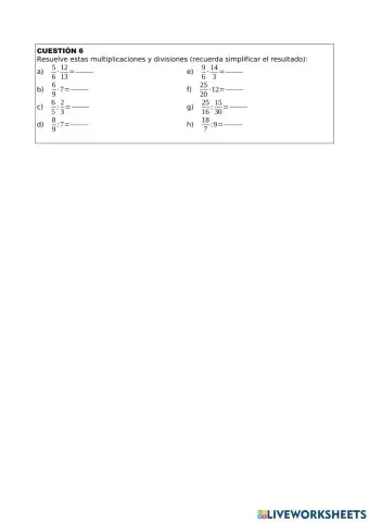 Repaso de fracciones (ejercicio 6)