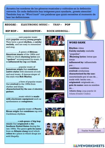 Music genre definitions