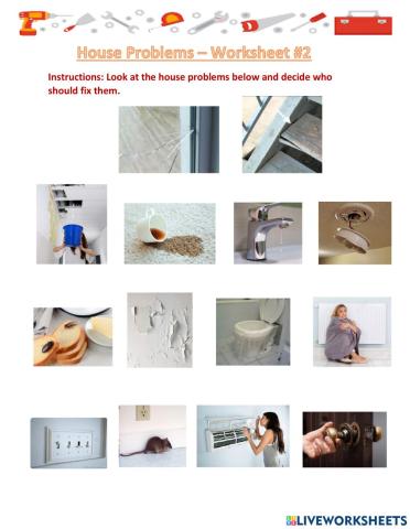 House Problems Worksheet 2