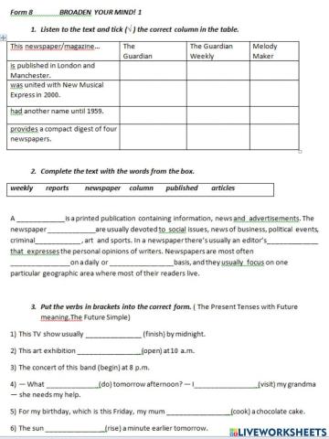 Broaden your mind! 1