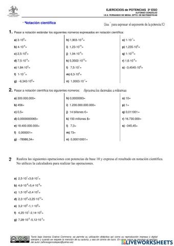 Notación Científica