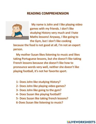 Likes and dislikes + ing