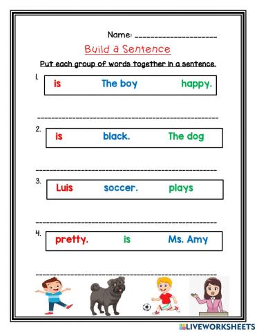 Building Sentences