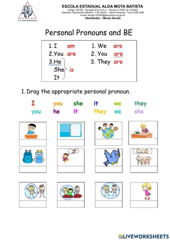 Personal Pronouns and Verb To Be