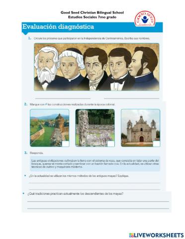 19 Evaluación diagnóstica p. 138-139