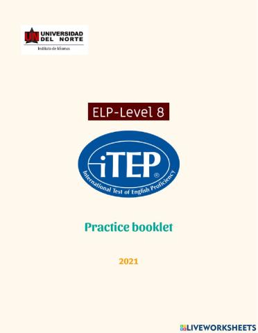 Itep booklet 1-8