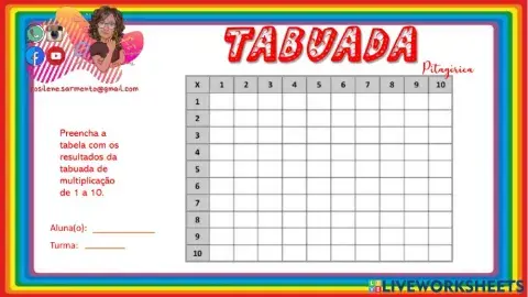 Tabuada Pitagórica