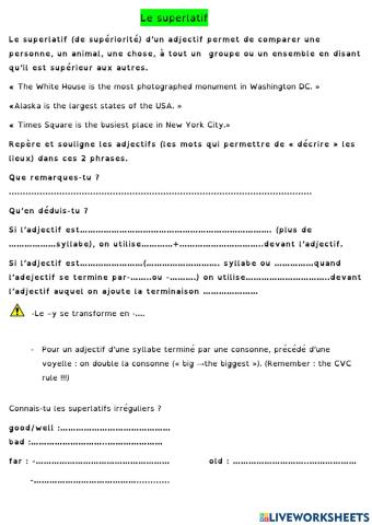 The superlative (USA)