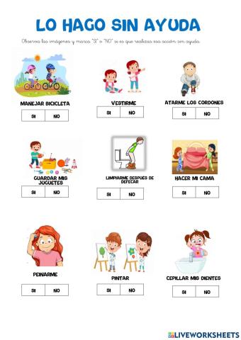 Lo hago sin ayuda
