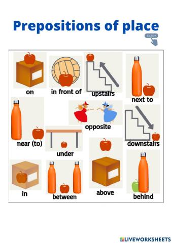 Prepositions of place audio lesson