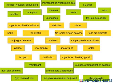 Vocabulario de los ocios de antaño