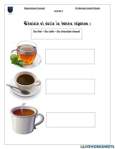 Les boissons-activité 2