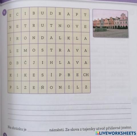 Osmisměrka - vlastní jména